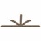 Ekena Millwork Richland Smooth Timber Gable Bracket, Douglas Fir, 108"W x 45"H x 1 1/2"D x 5 1/2"F, 10/12 Pitch GBW108X45X0206RIC00SDF - alternate 2